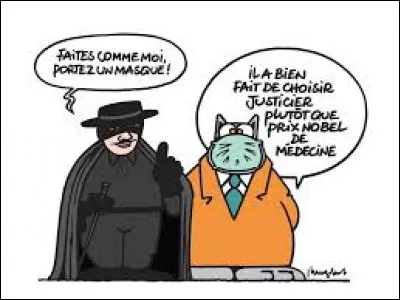 Voici une star ! Je parle de celle que nous connaissons dans la série TV. Qui donc est camouflé derrière le masque de Zorro ?