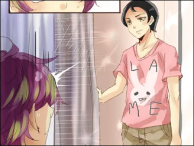 Que veut dire le t-shirt de John acheté au centre commercial avec Seraphina ?