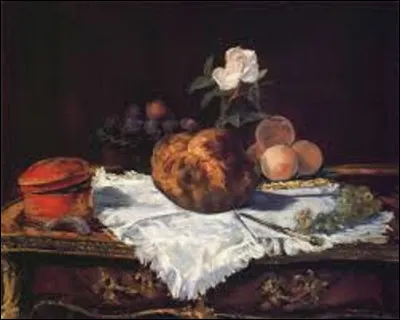 À quel peintre rattaché à l'impressionnisme doit-on cette nature morte intitulée ''La Brioche'' en 1870 ?