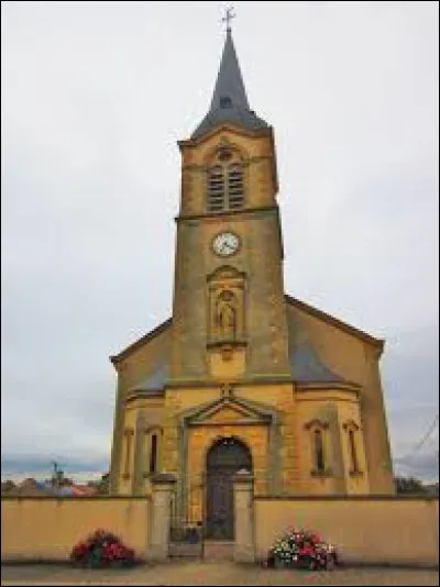 Vous avez sur cette image l'&eacute;glise Saint-R&eacute;mi de Many. Village du Grand-Est, il se situe dans le d&eacute;partement ...