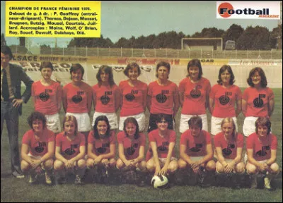 En 1975, quelle équipe féminine remporte la première édition du championnat de football féminin ?