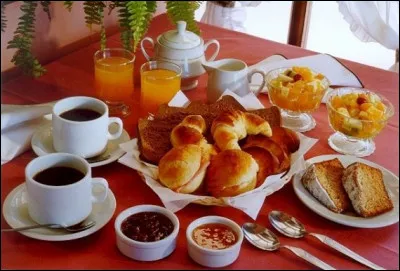 Au petit-déjeuner, tu prends principalement :