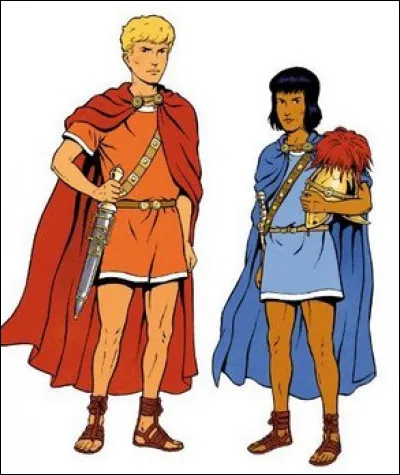 Comment s'appelle le fidèle compagnon d'Alix souvent habillé en bleu ?