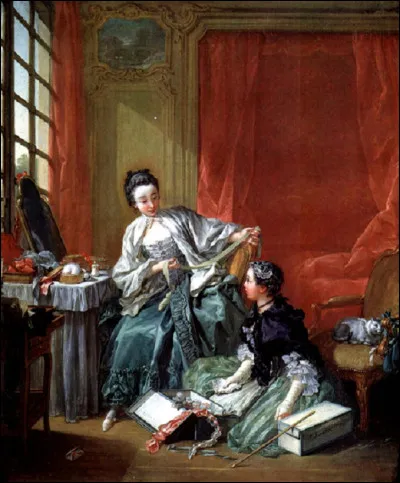 Qui est l'auteur de ce tableau, intitulé ''La Marchande de modes'' ?
