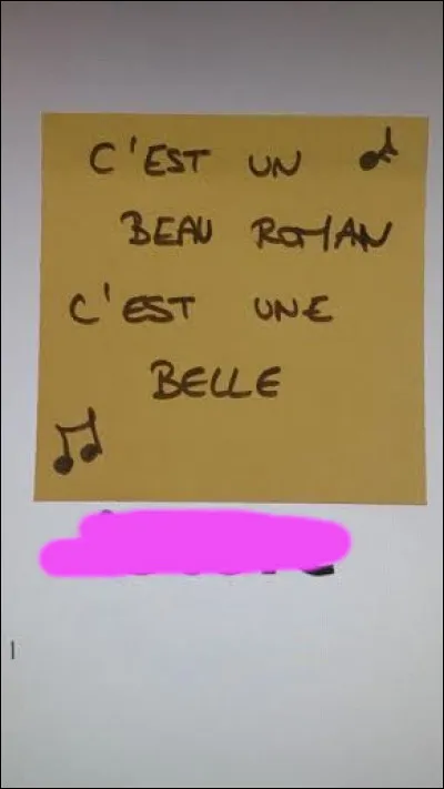 "C'est une romance d'aujourd'hui..."