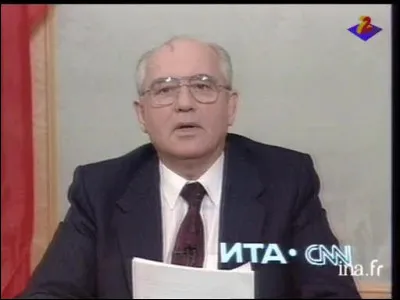Le discours de démission de Gorbatchev marque la fin de l'URSS : c'était en ... 1991
