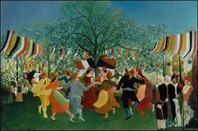 Cette fête populaire est le centenaire de l'indépendance, représentée par l'artiste :