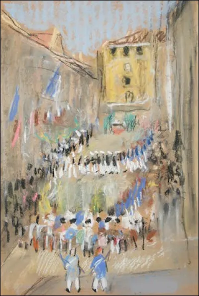 Qui a peint la fête de la Bravade à saint-Tropez ?