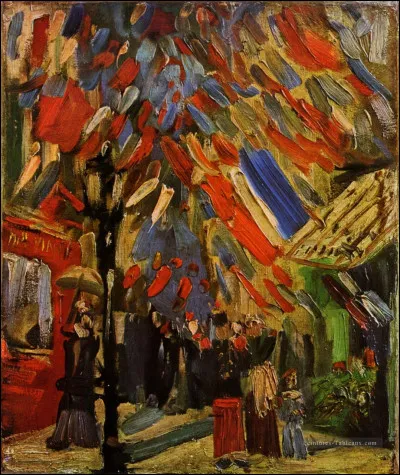 Qui a immortalisé cette "Célébration du 14 juillet à Paris" ?