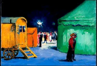 Qui est le peintre de "La Fête foraine" ?
