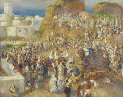 Qui est le peintre de "La Mosquée, fête arabe" ?