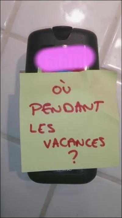 Question de retour au bureau...