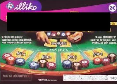 Comment s'appelle ce ticket à gratter représentant un jeu de cartes ?