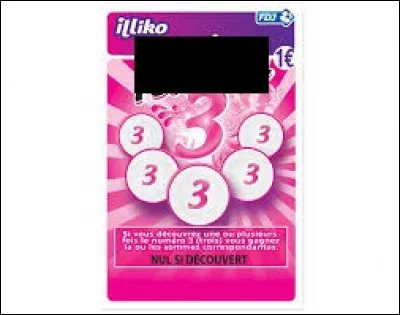 Quel est le nom de ce ticket à gratter d'une valeur de 1 euro ?