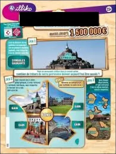 Comment se nomme ce ticket à gratter qui représentent des monuments et lieux français ?