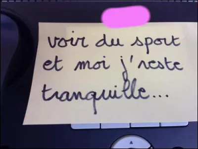 Pas le moment de faire un quiz, alors...