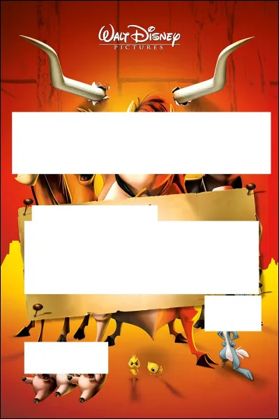 À quel Disney correspond cette affiche ?