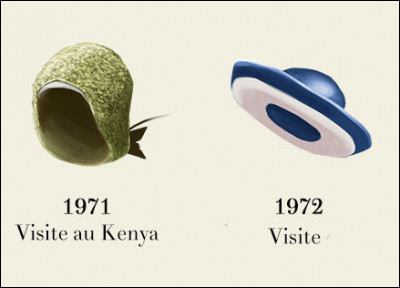 Après le Kenya, c'est un pays "ennemi" qu'elle visite et dont elle porte les couleurs, sauf une : laquelle ?