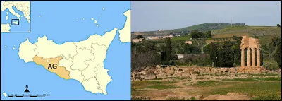 La ville d'Agrigente (AG) recèle des trésors d'architecture antique, comme ce temple dédié à ... : comment s'appelait-elle à l'époque grecque ?