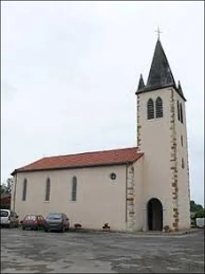 Voici l'&eacute;glise Saint-Laurent de Nabas. Village des Pyr&eacute;n&eacute;es-Atlantiques, il se situe dans l'ex r&eacute;gion ...