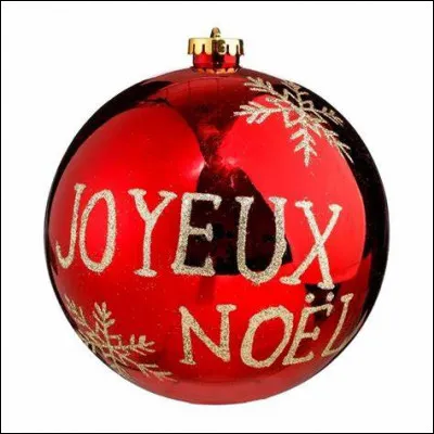 Comment dit-on "boule de No&euml;l " ?