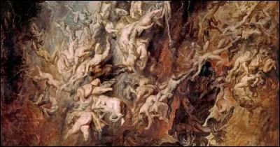 Qui a peint "La chute des damnés" ?
