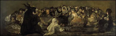 Qui a peint "Le sabbat des sorcières" au 19e siècle, au sein d'une série de 14 uvres intitulées "Peintures noires" ?