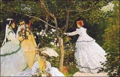 Dans quel musée est exposé ce tableau intitulé "Femmes au jardin" de Claude Monet ?