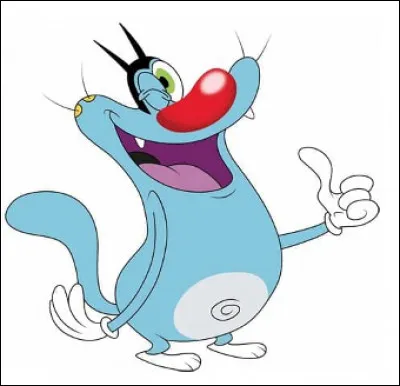 Qui est ce chat bleu sans maître avec un nez de Clown. Il est sans cesse harcelé par des cafards ?