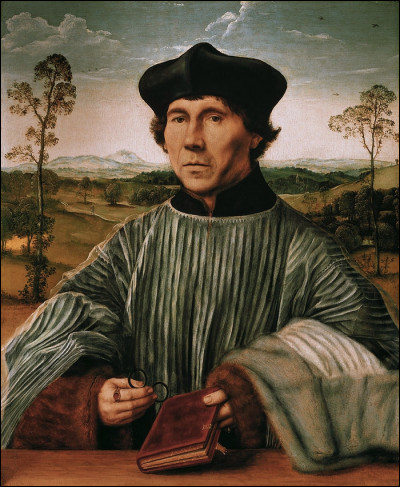 Quel peintre primitif flamand a réalisé le tableau "Portrait d'un chanoine" ?