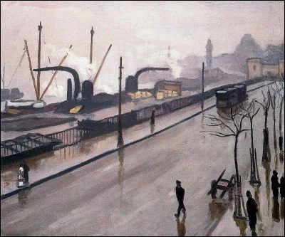 Quel peintre est l'auteur du tableau "Le Port d'Hambourg" ?