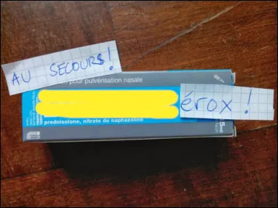 À vue de corne, toi, t'es enrhumé !