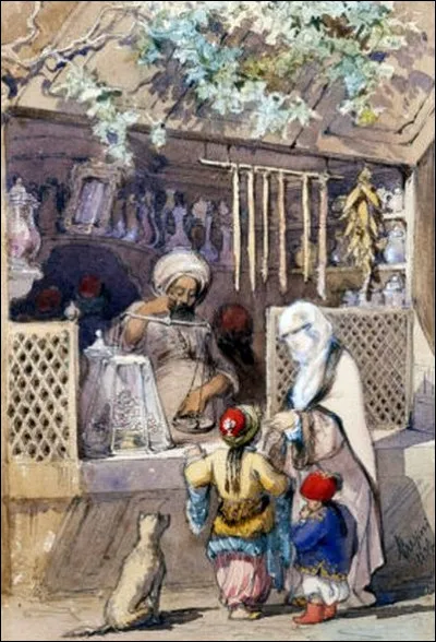 Ce n'est qu'au début du XIXe s. qu'un confiseur [de quelle origine ?], Hacı Bekir, élabore la recette du loukoum tel que nous le connaissons, à base de sucre raffiné et de/d' ...