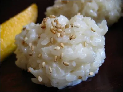 Où est produit le riz doux ou riz gluant ?