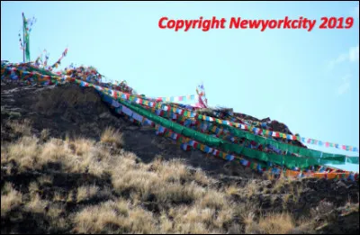 Quel est le nom donné aux drapeaux de prières tibétains ?