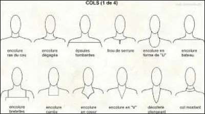 Les cols à la mode sont :