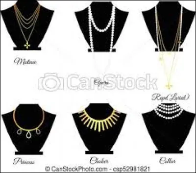 Les colliers à la mode sont :