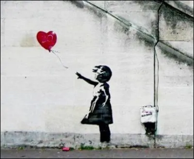 Quel "street artist" anonyme utilise des pochoirs pour réaliser des messages politiques ou d'humour ?