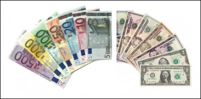 La taux de change du dollar est-il identique &agrave; celui de l'euro (1dollar = 1euro) ?