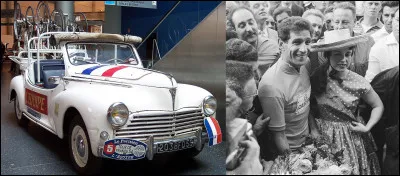 L'année 1954 et le Tour de France > Qui retrouve-t-on, juchée sur une voiture officielle, cette année-là ?