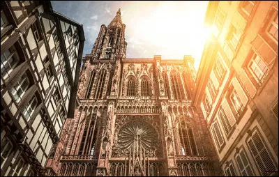 Quelle sont les particularités de la cathédrale de Strasbourg, l'un des plus beaux édifices gothiques de France ?