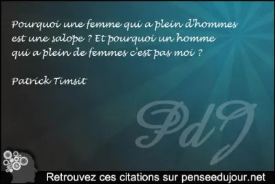 Sur terre, il y a quatre femmes pour un homme ...