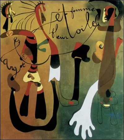 Qui est l'auteur de ce tableau intitulé ''Escargot, Femme, Fleur et Étoile'' ?