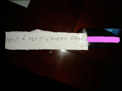 ...et c'est au pied du mur qu'on voit mieux mur, on sait !