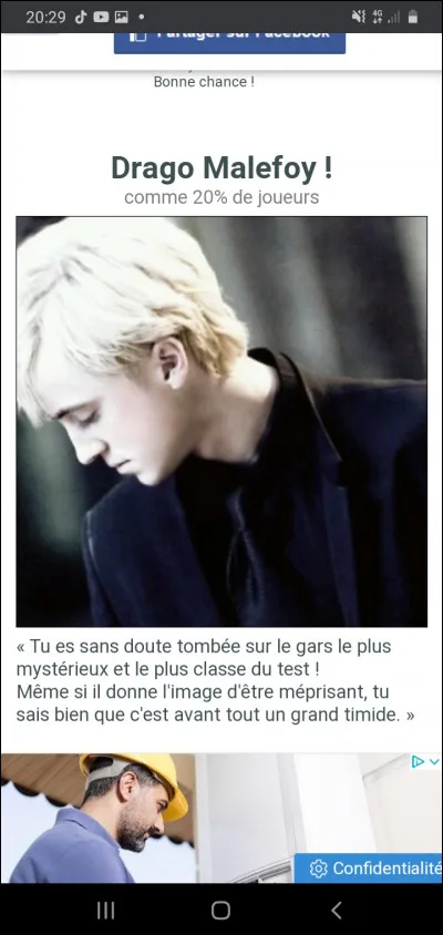 Quel personnage préfères-tu ?