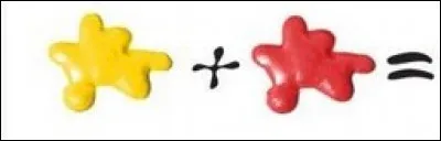 Que donne ce mélange de couleurs ? (jaune + rouge)