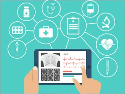 En quelle d&eacute;cennie les premiers principes de la e-sant&eacute; sont-ils apparus ?