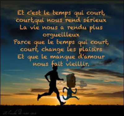 La chanson "Le temps qui court" a été reprise par les 2Be3 dans les années 90.