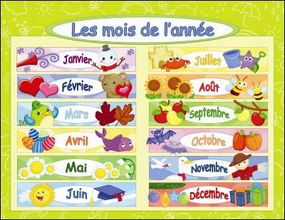 Quel est ton mois préféré ?