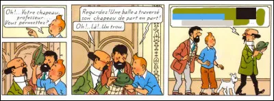 Dès le début de "L'Affaire...", il est arrivé quelque chose au professeur Tournesol : mais réalise-t-il vraiment l'ampleur du danger ?